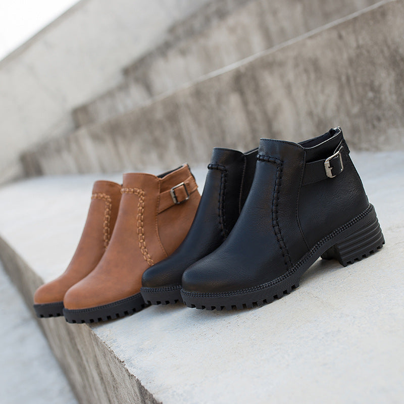 Introducing the Casual Low-heel Martin Boots