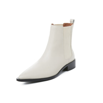 Flat Bottom Low-heel Pointed Boots