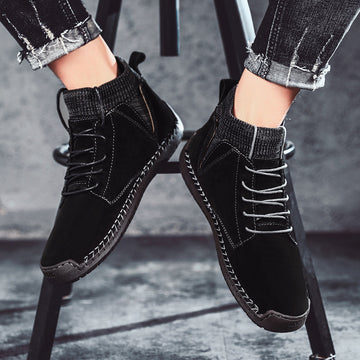 Velvety Ankle Boots