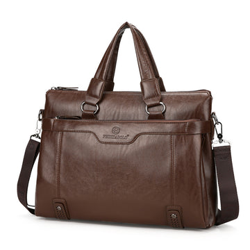 Over-shoulder Leather Briefcase