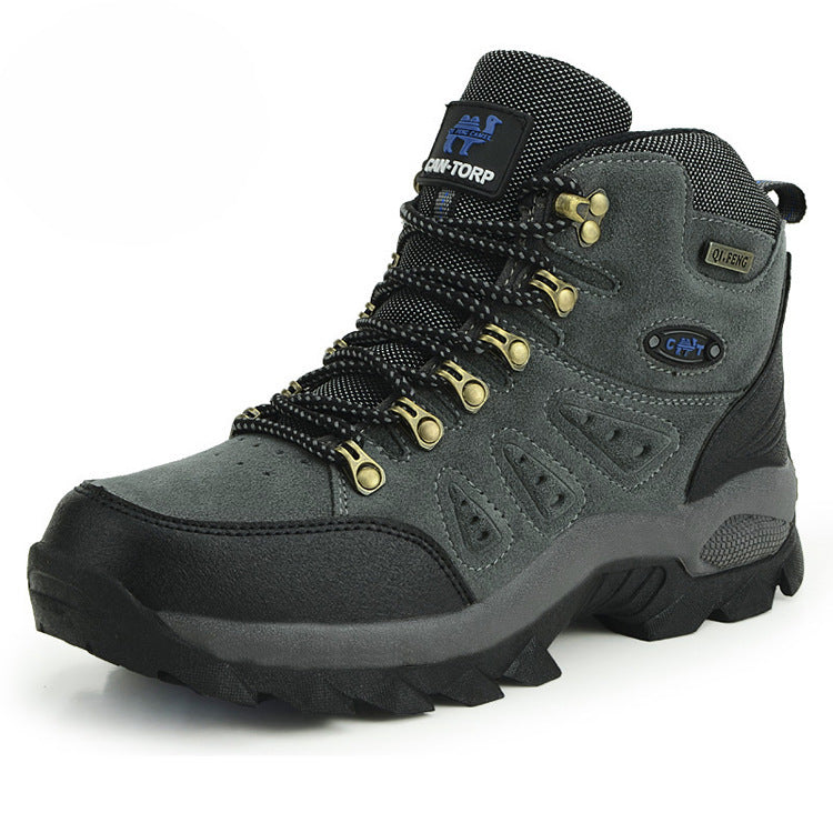 CAN-TORP gray hiking boots with breathable mesh lining