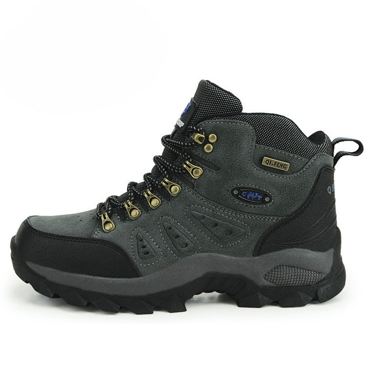 CAN-TORP gray outdoor hiking boots with high-top design