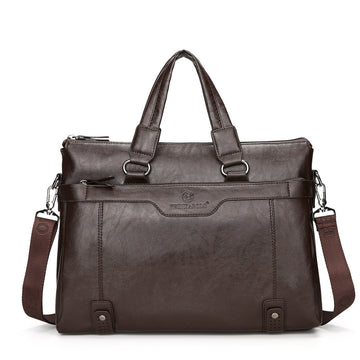 Over-shoulder Leather Briefcase