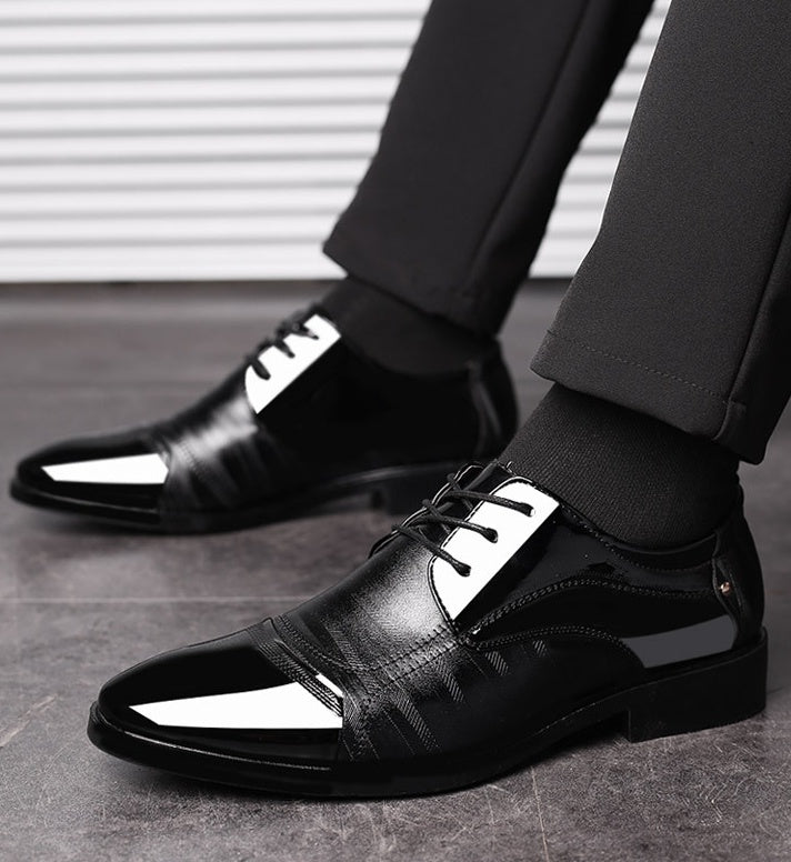 Business Black Zipper Shoes