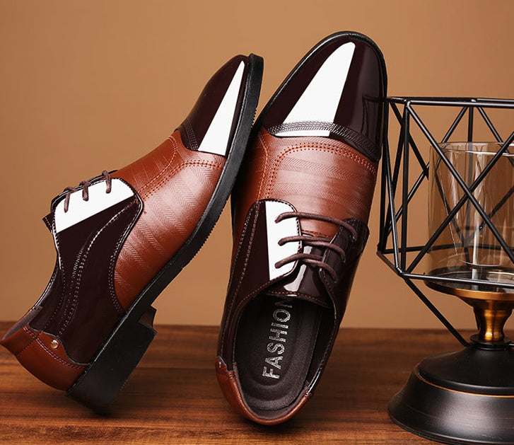 Brown Zipper Shoes