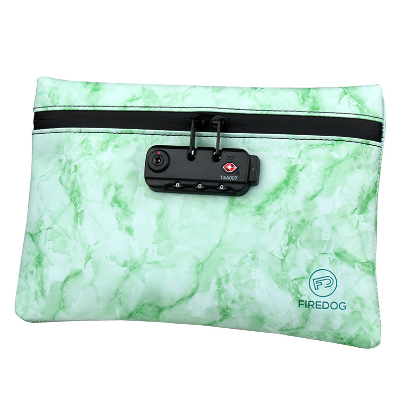 Green deodorant clutch bag