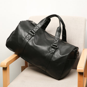 Chaomen Large Capacity Leather Duffel Bag