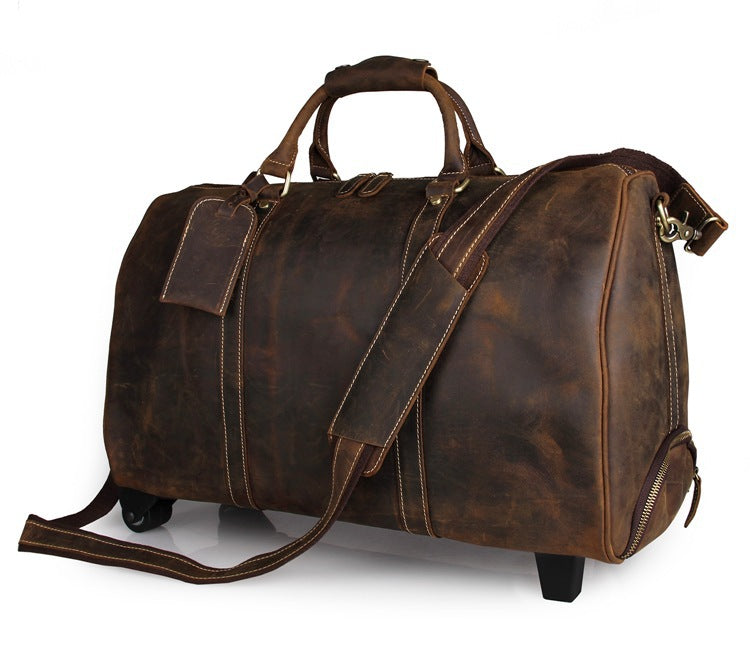 Dark brown travel bag