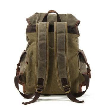 Wear-resistant canvas backpack