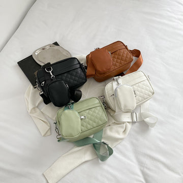 Solid Color Single-shoulder Bag