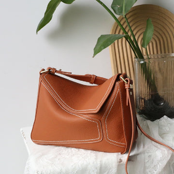 Simple Soft Leather Handbag