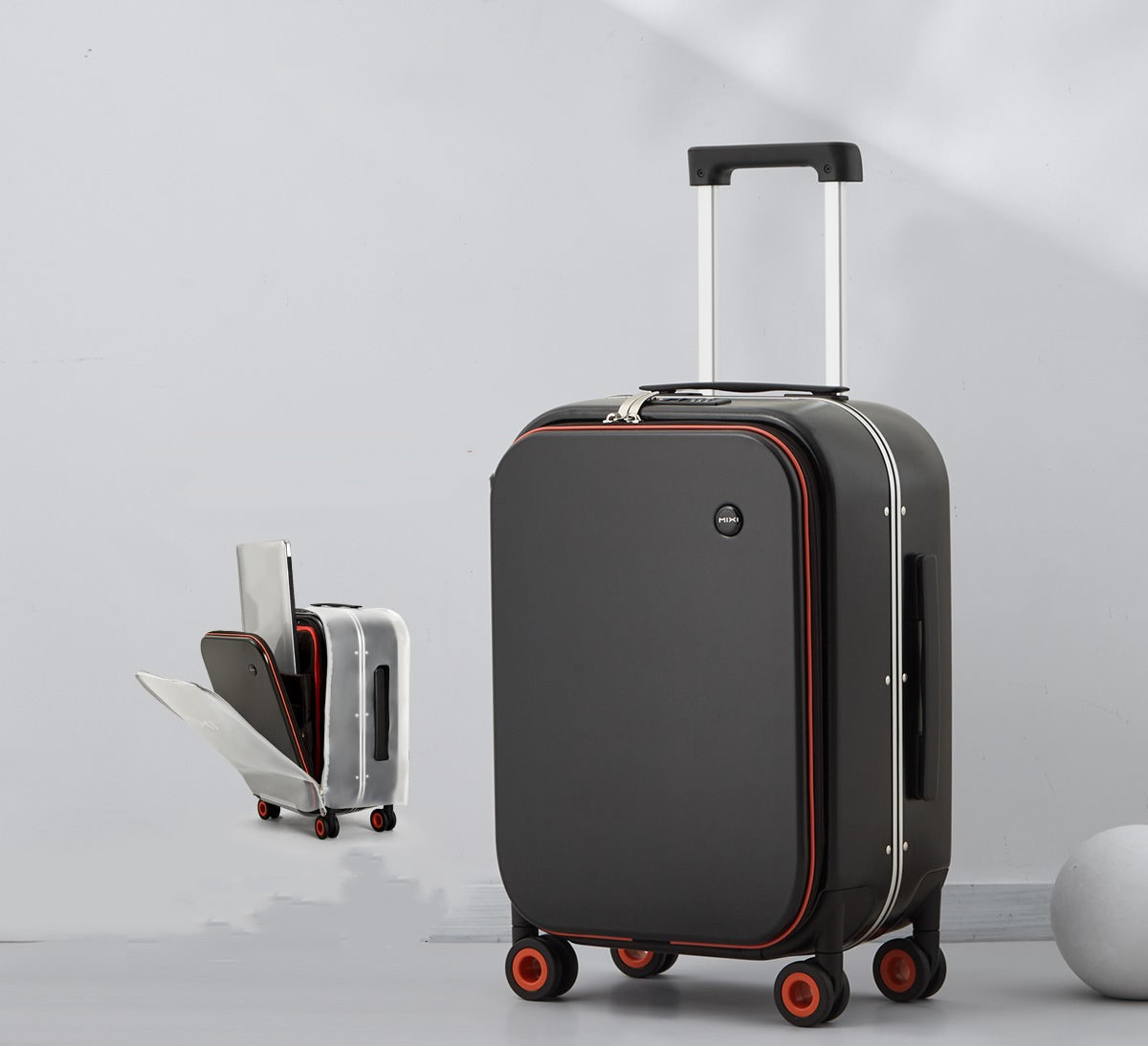 USB charging aluminum suitcase