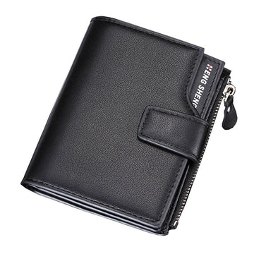 Vertical Casual Wallet With Zipper