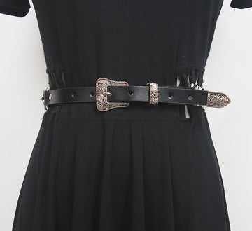Fashion Leather Belt With Pearl Decoration
