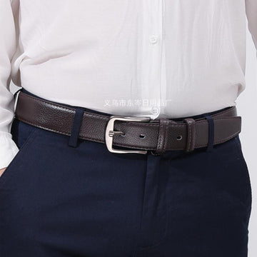 Simple-style Leather Belt