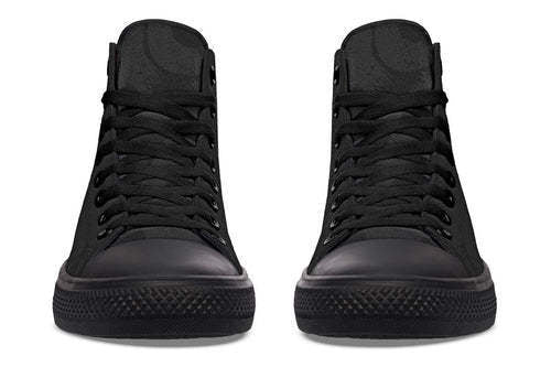 Black High-top Canvas front view